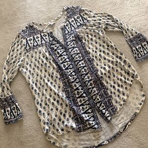 Lucky Brand Mix Print Women's Top